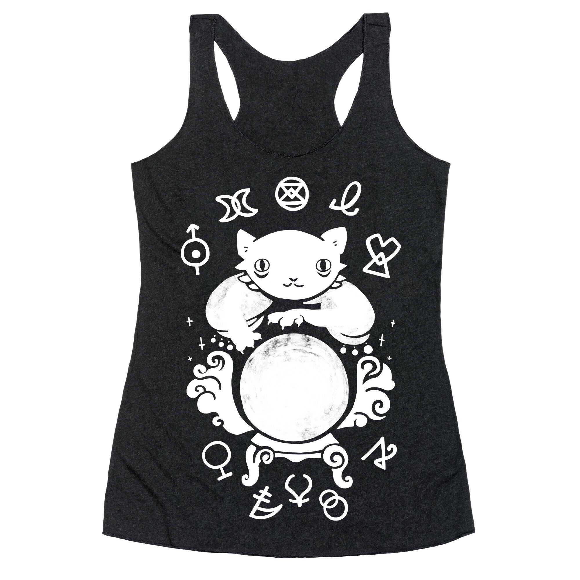 Lucky Tarot Cat #13 Racerback Tank